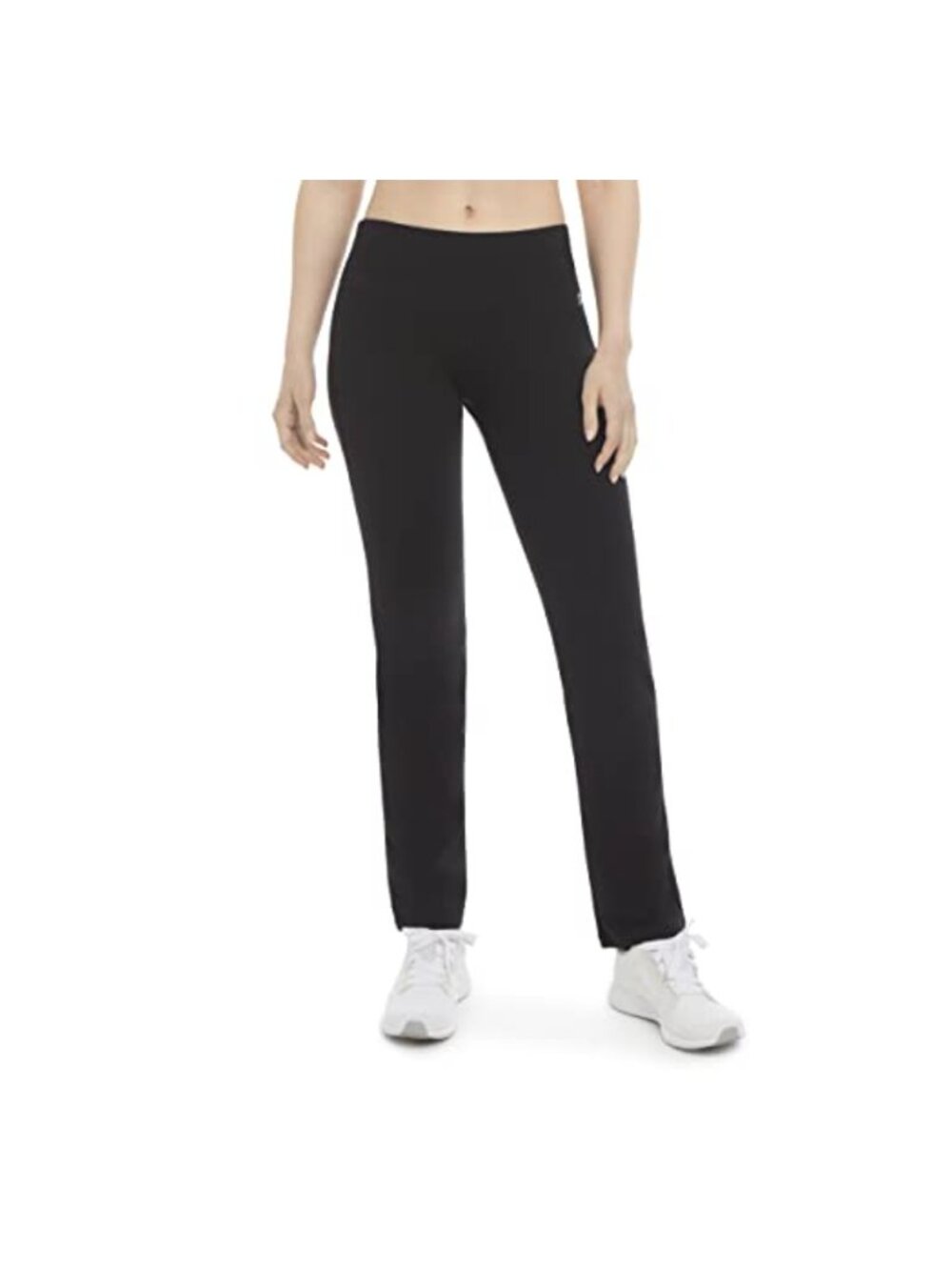 Cotton Blend High Rise Yoga Pants with Elastic Waistband, 31.5" Inseam